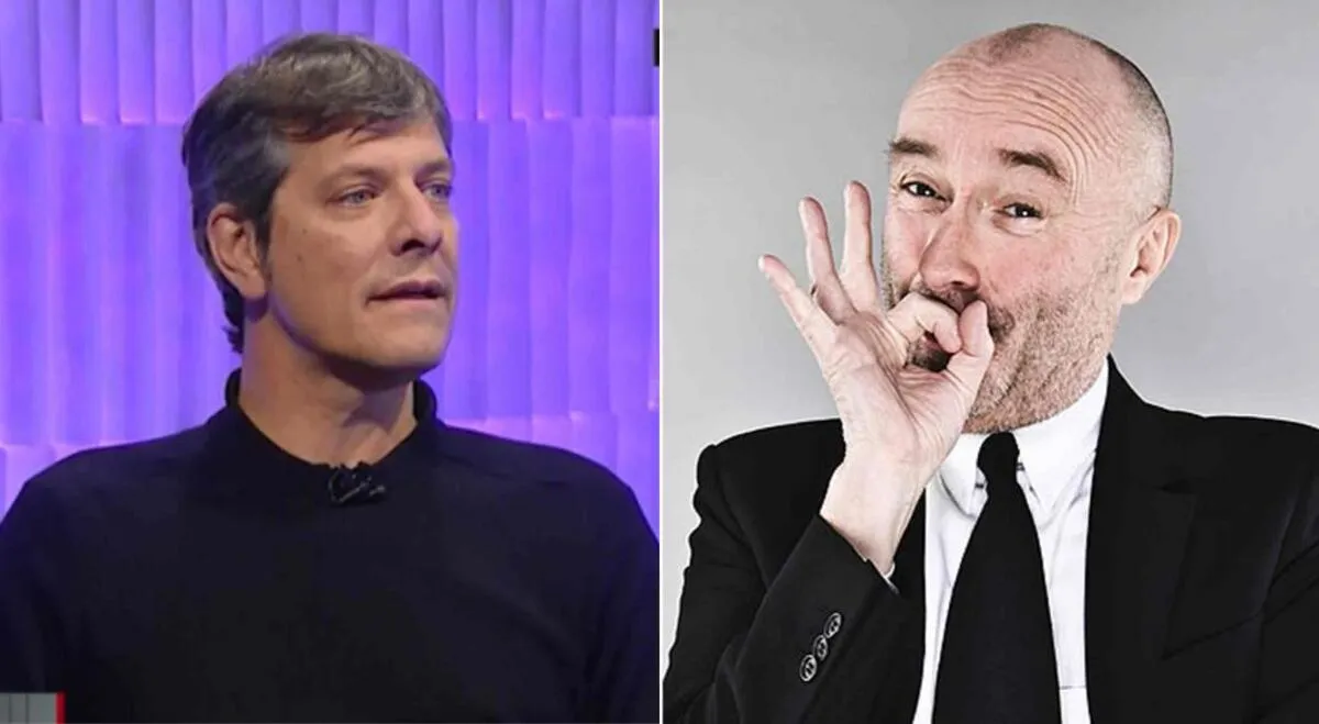 Mario Pergoloni y Phil Collins Mario Pergoloni y Phil Collins