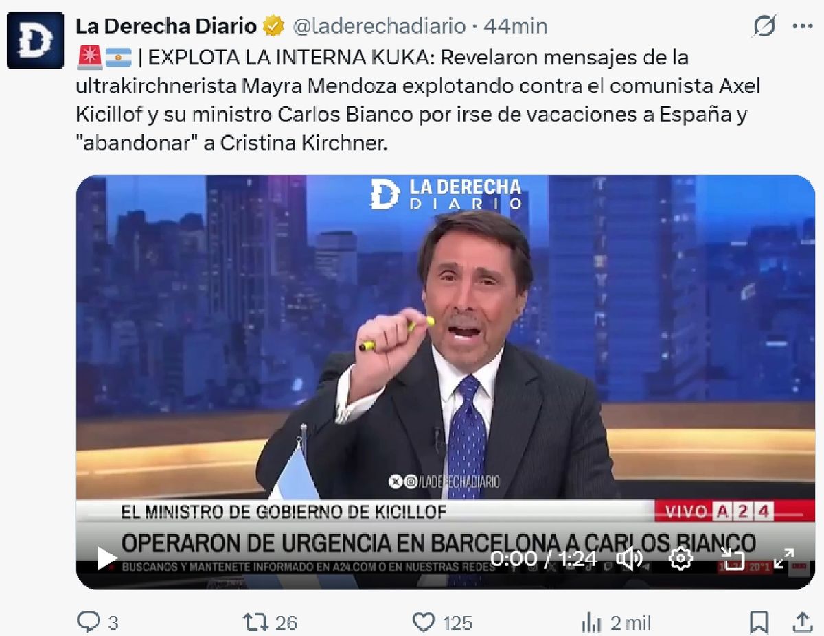 Eduardo Feinmann expuso la interna peronista. Eduardo Feinmann expuso la interna peronista.