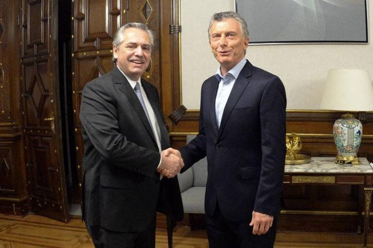 Alberto Fernández y Mauricio Macri.