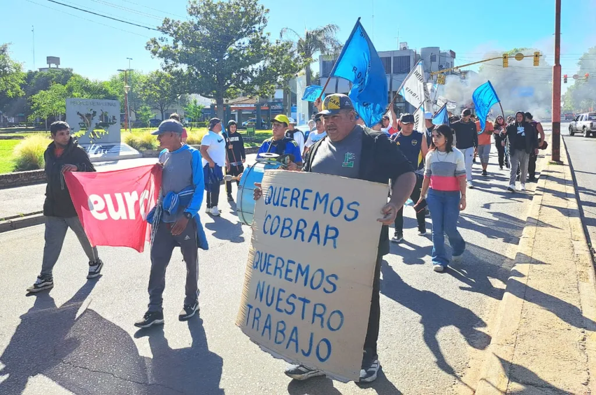 Nueva protesta de trabajadores. Nueva protesta de trabajadores. 