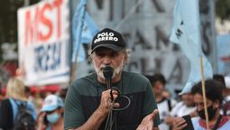 El dirigente del Polo obrero, Eduardo Belliboni.