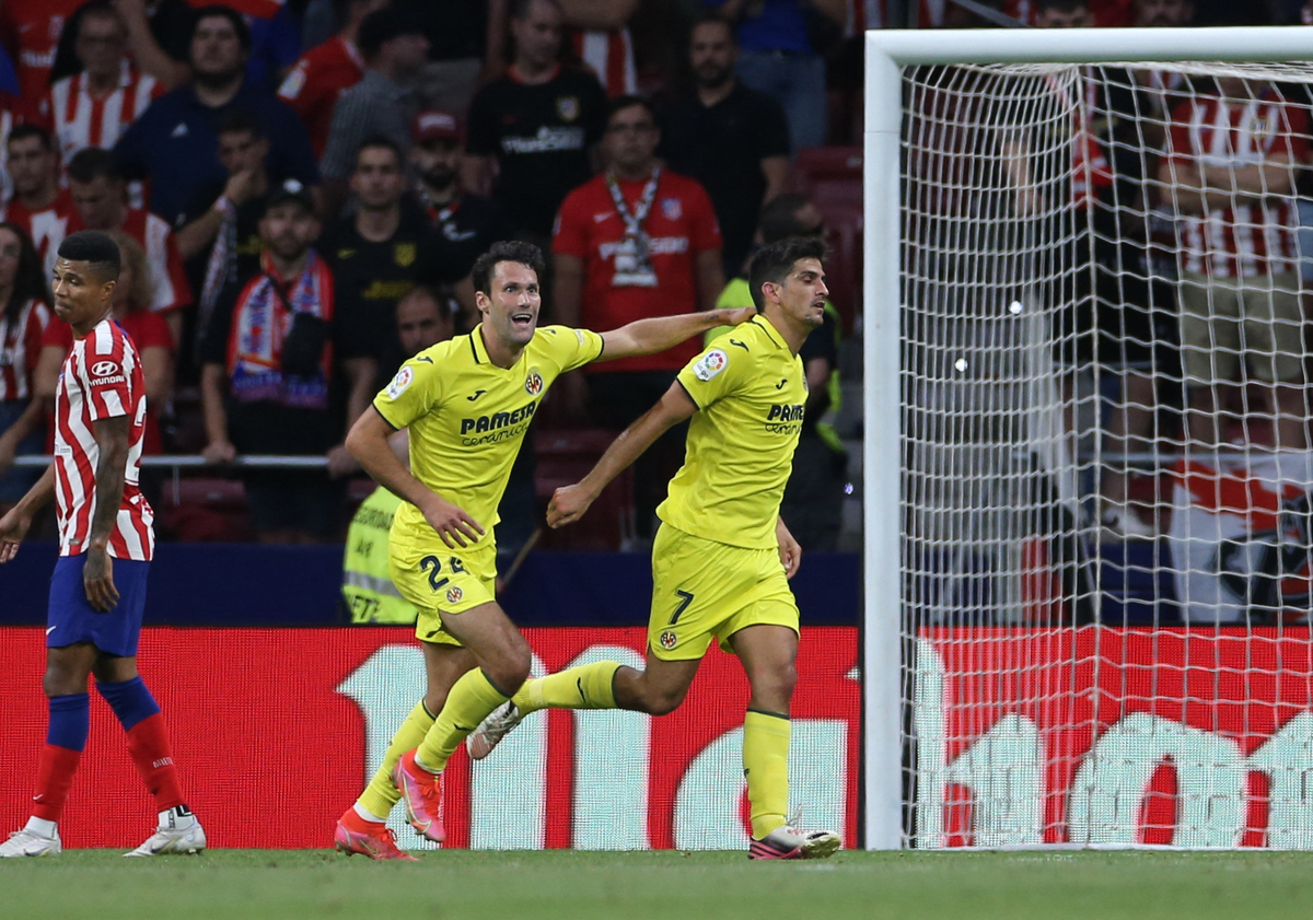 Villarreal le ganó 2 a 0 al Atlético de Madrid, por la 2° jornada de LaLiga Santander. (NA).