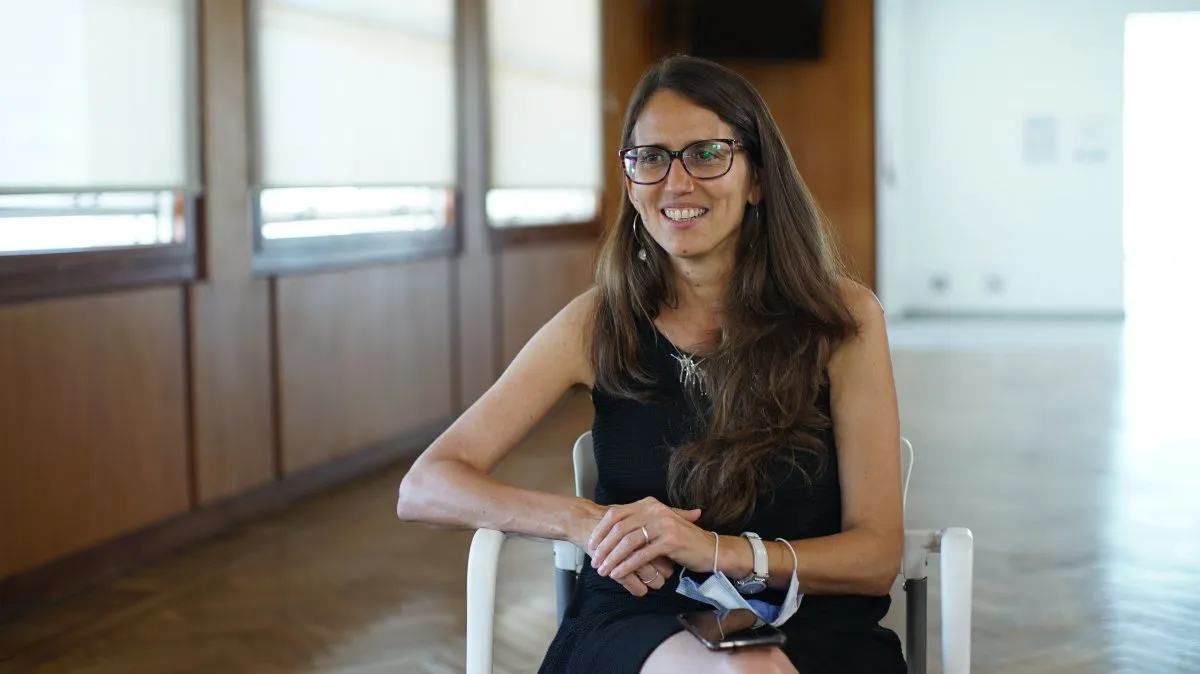 La ex ministra de la cartera de la Mujer Elizabeth Gómez Alcorta, reemplazada por Ayelén Mazzina.