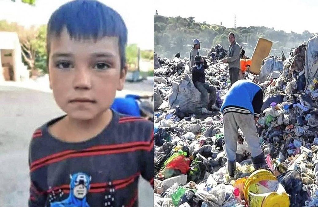 Víctor era el nombre del niño pequeño que murió atropellado por un camión de basura cuando se resbaló del mismo, mientras buscaba comida.