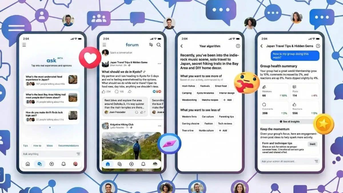 Lared social Facebook lanzó, sólo para Estados Unidos, la nueva app Forum paraiPhone para intentar recuperar los grupos.&nbsp;