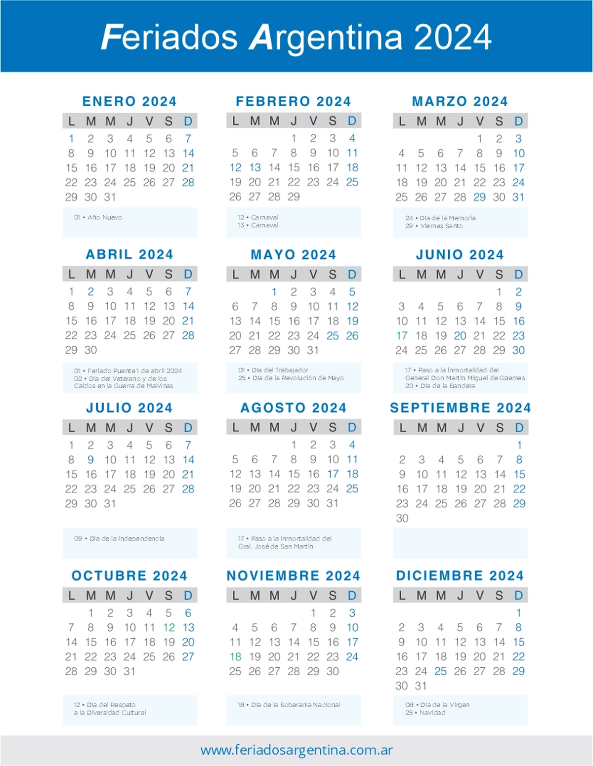 Calendario 2024 Argentina Con Feriados Png Image to u