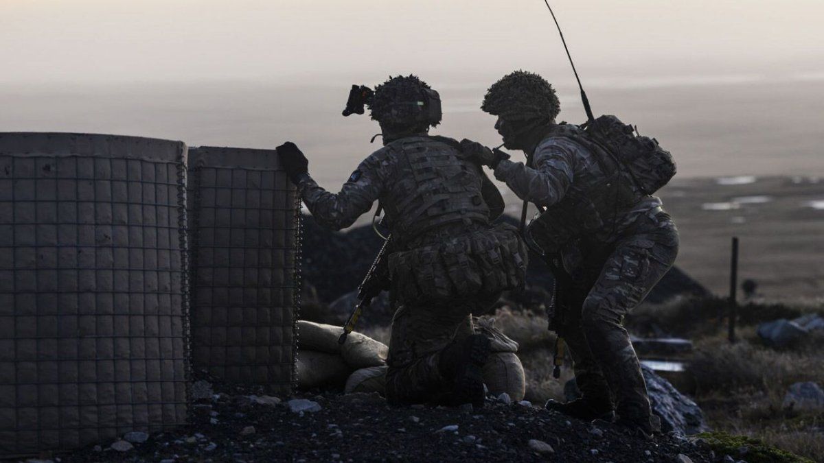 Más ejercicios militares en Malvinas (Foto: Ministry of Defense).&nbsp;