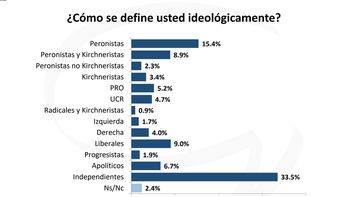 El voto autodefinido como independiente es el que promueve la renovación política. En el oficialismo creen que bajará a medida que llegue el momento del comicio. El voto autodefinido como independiente es el que promueve la renovación política. En el oficialismo creen que bajará a medida que llegue el momento del comicio.