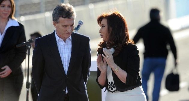 Mauricio Macri y Cristina Fernández de Kirchner.