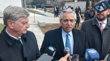 Alberto Fernández habló con la prensa en La Pampa, antes de encabezar un acto. Alberto Fernández habló con la prensa en La Pampa, antes de encabezar un acto.