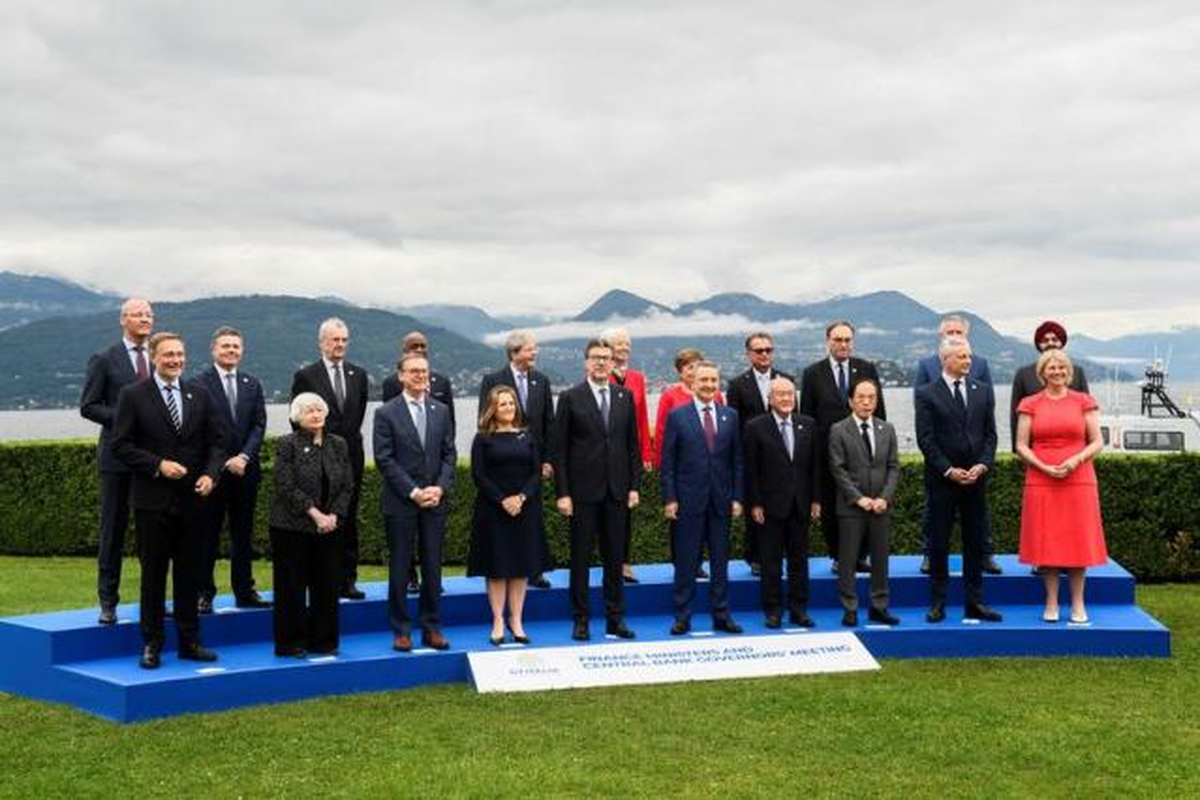 Importante cumbre financiera del G7 en Italia.