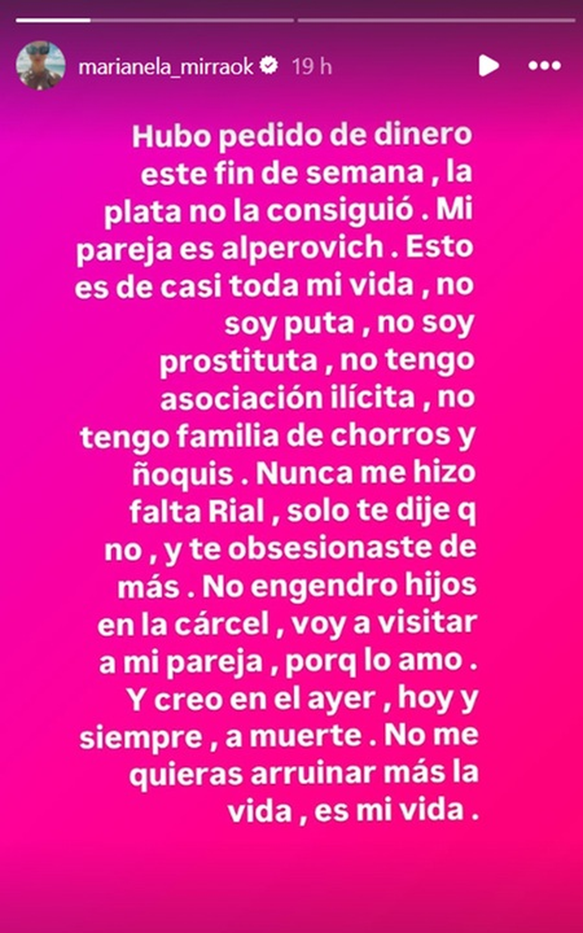 Marianela Mirra mantiene una antigua disputa con el conductor Jorge Rial Marianela Mirra mantiene una antigua disputa con el conductor Jorge Rial