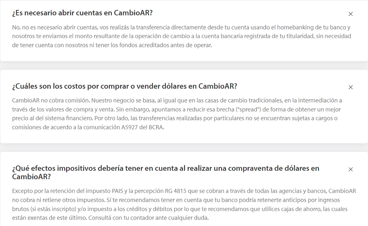 Cómo comprar dólares en CambioAR.