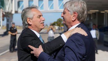 Alberto Fernández con Sergio Ziliotto, gobernador reelecto en La Pampa. Alberto Fernández con Sergio Ziliotto, gobernador reelecto en La Pampa.