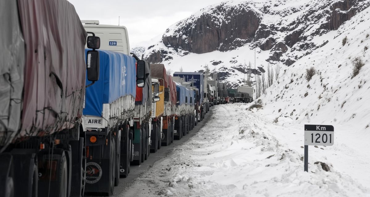 ¡Atención transportistas! Las autoridades habilitaron el paso por tandas para liberar los 1500 camiones que aguardaban cruzar la frontera Argentina Chile.