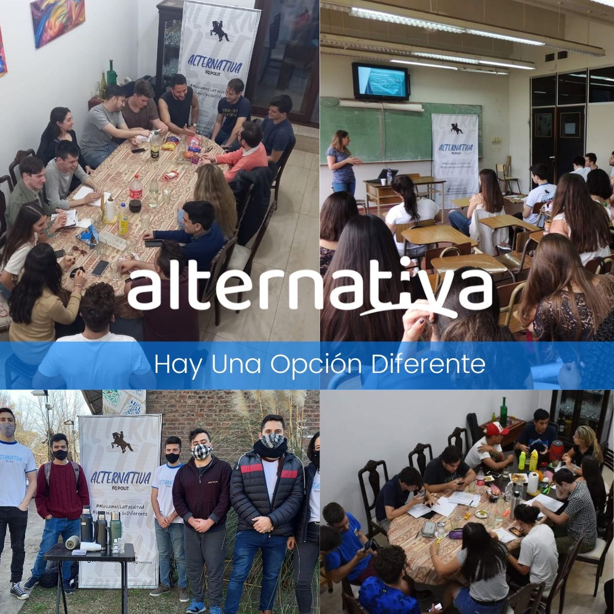 Los jóvenes pertenecen a la Agrupación Alternativa de Rosario. 
