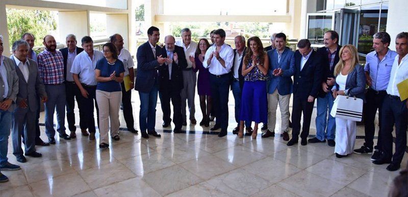 Gobernadores del PJ en San Juan: Este frente ya está roto porque, desde entonces, al menos Entre Rios ya recibió beneficios. Foto Diario de Cuyo.