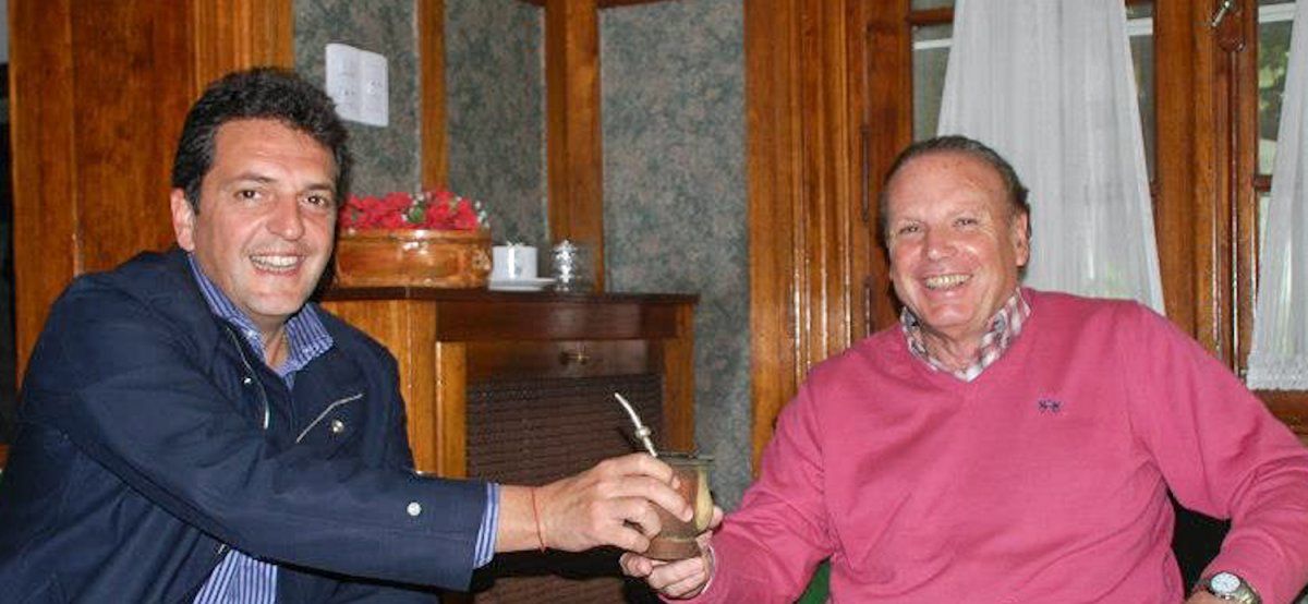 Sergio Massa y Raúl Othacehé. El intendente de Merlo se sumó al Frente Renovador.