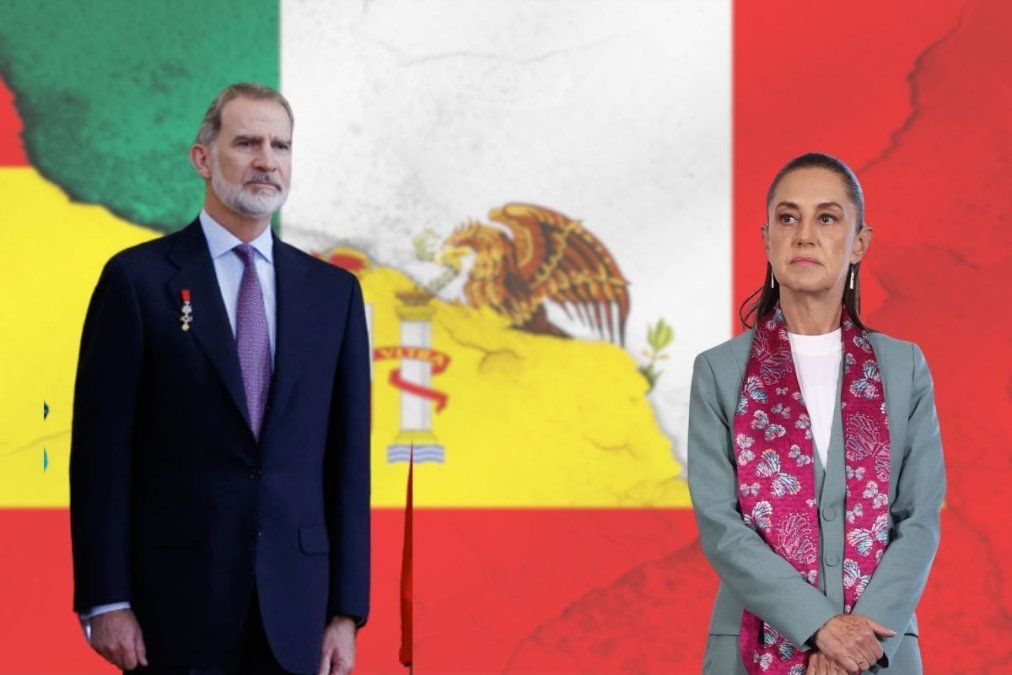 La presidenta de México, Claudia Sheinbaum, y el rey Felipe VI
