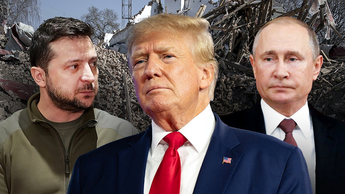 Presidente Zelensky, Trump y Putin Presidente Zelensky, Trump y Putin