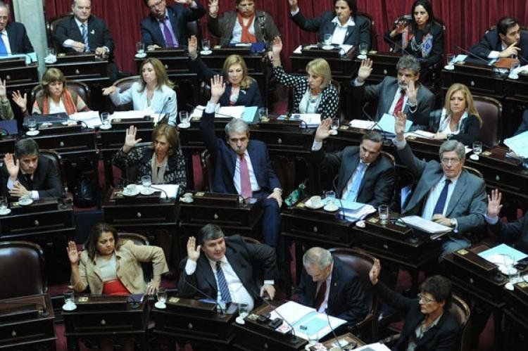 La votación en el Senado.