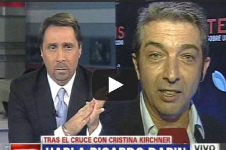 Feinmann y Darín, anoche en C5N. Hoy se volvieron a enfrentar por Radio10.