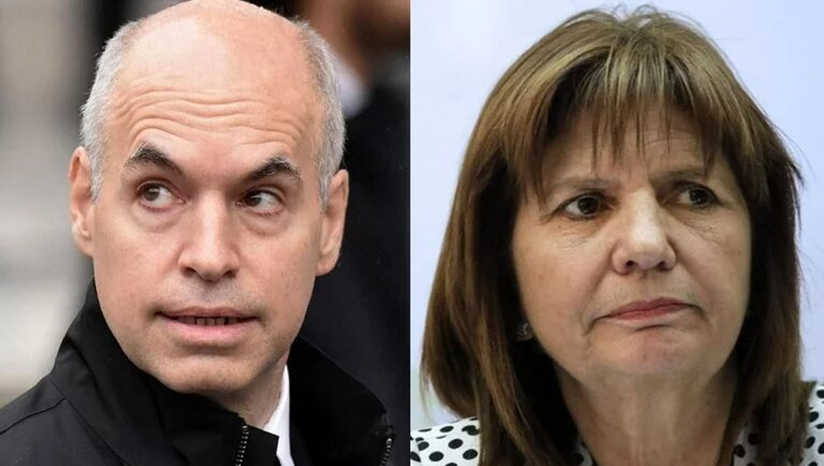 Horacio Rodríguez Larreta, Jefe de Gobierno porteño y Patricia Bullrich, presidenta del Pro.