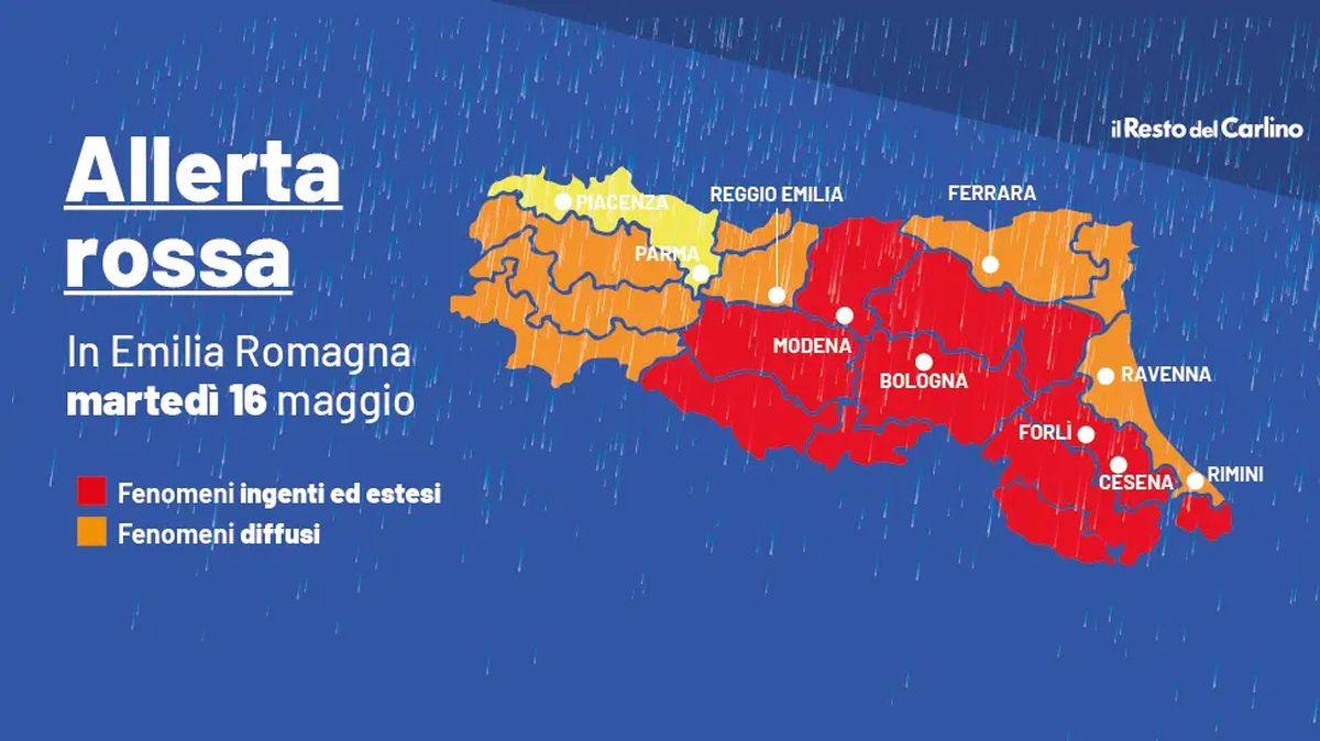 Alerta roja en el centro norte de Italia por distorsi&oacute;n clim&aacute;tica.