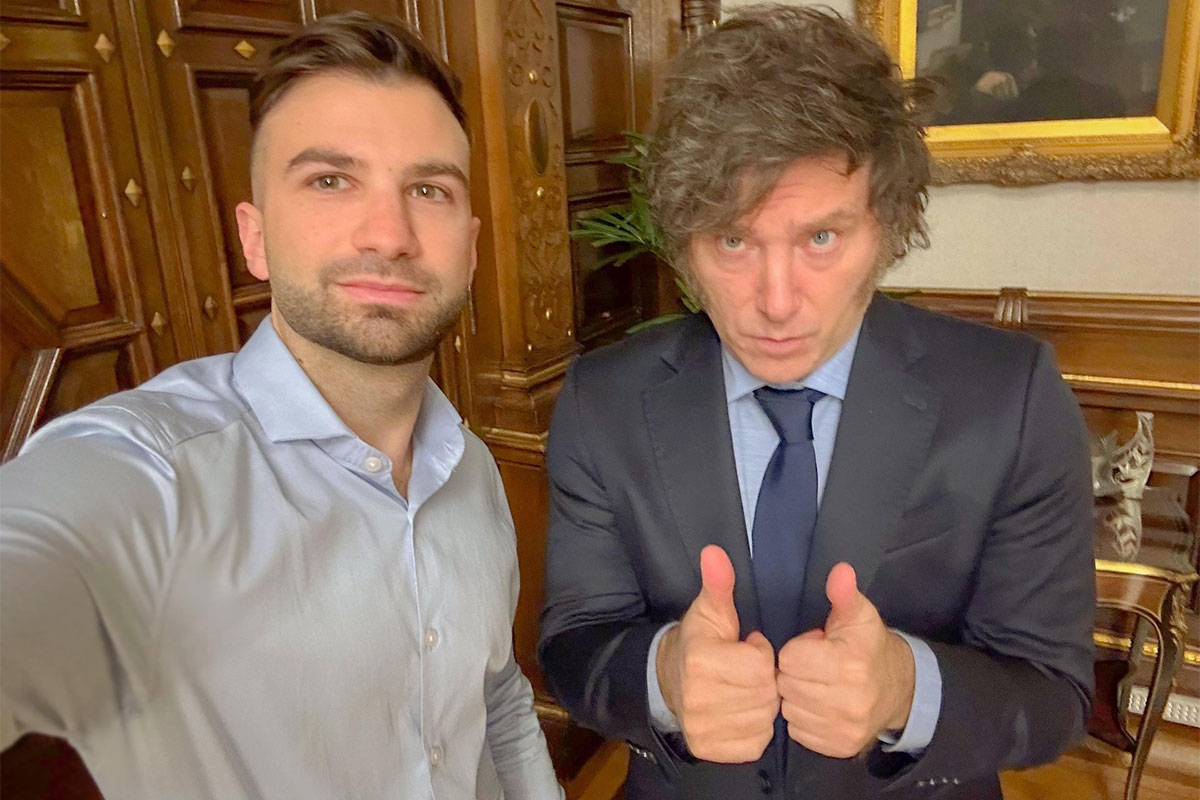 Mauricio Novelli y Milei Mauricio Novelli y Milei