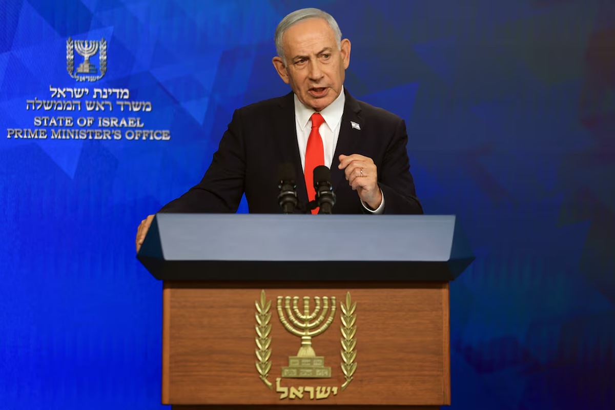 Benjam&iacute;n Netanyahu afirm&oacute; que Israel advirti&oacute; a Turqu&iacute;a que no permitir&aacute; una presencia militar permanente en Siria. (EFE/EPA/RONEN ZVULUN / POOL)
