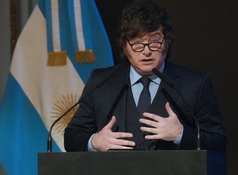Javier Milei en el Council of the Americas.
