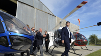 Mauricio Macri en una visita a Cicaré como presidente en 2017. Foto: Presidencia Mauricio Macri en una visita a Cicaré como presidente en 2017. Foto: Presidencia