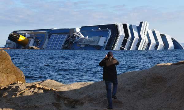 Imagen del crucero que se accidentó. (Foto: Xinhua/Télam)