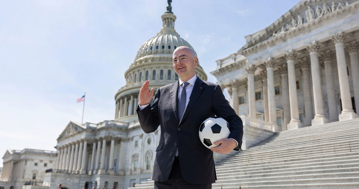 Gianni Infantino quiso vender el Mundial Sub-15. Gianni Infantino quiso vender el Mundial Sub-15.