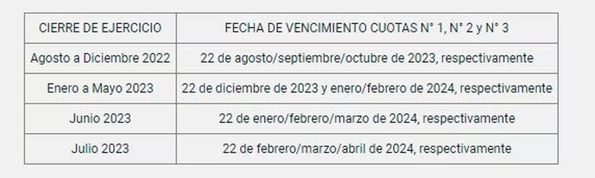 Esquema del pago a cuenta de la AFIP (Infobae) Esquema del pago a cuenta de la AFIP (Infobae)