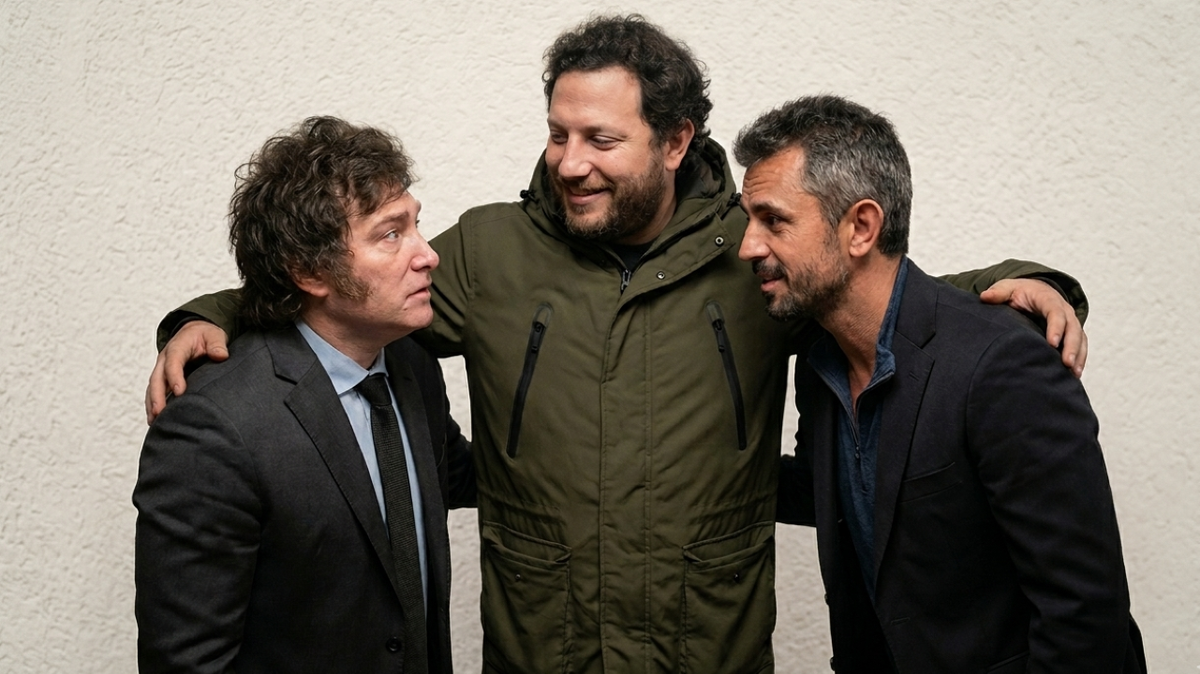 Javier Milei tiene que lograr que la tropa no se le desarme, así que invoca a Santiago Oría para que le salve las papas a Martín Menem... ¿con un video? Foto: Gemini