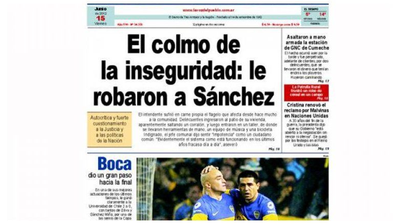 Robaron al intendente de Tres Arroyos