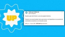 Unión por la Patria lanza anuncio en redes.&nbsp;