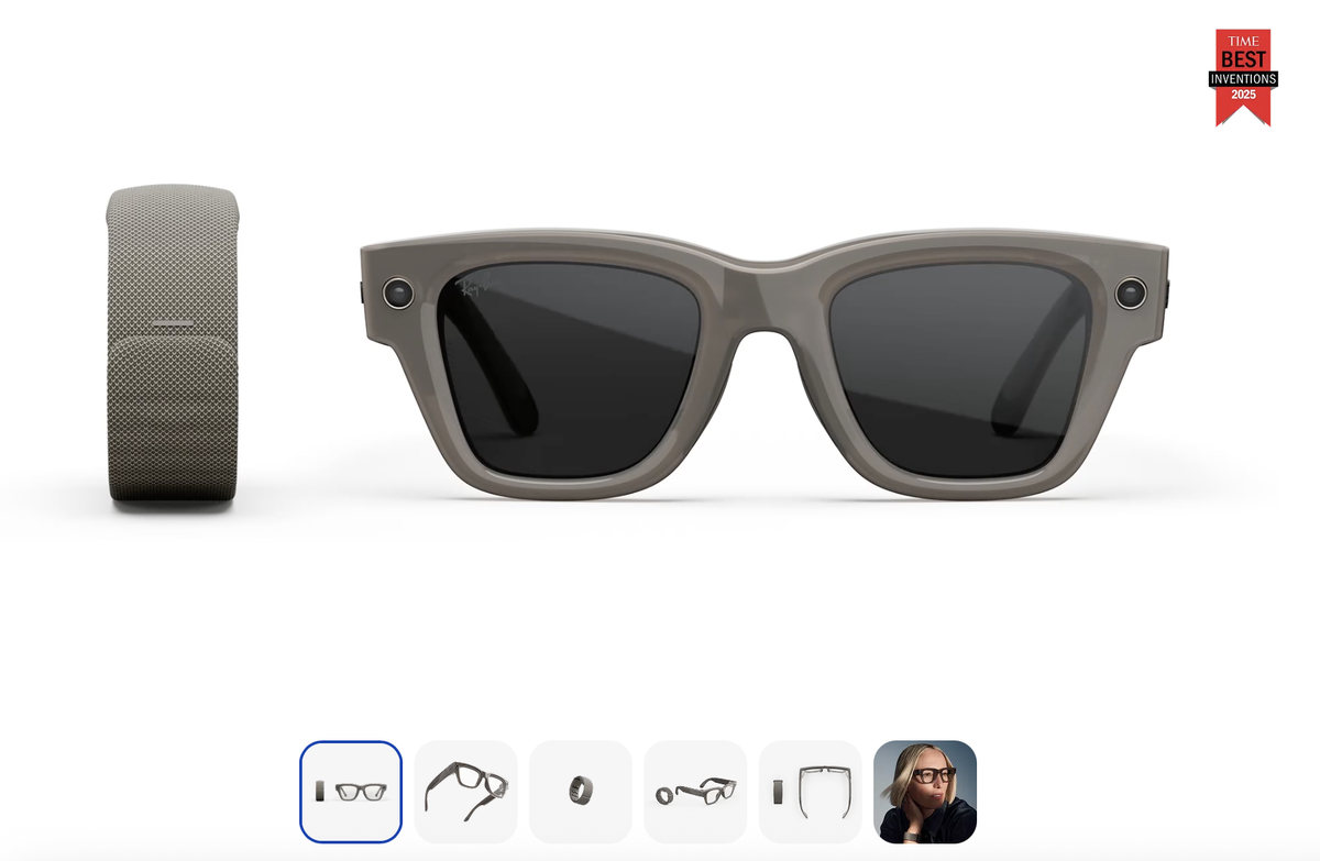 Los Ray-Ban Display de Meta incluyen la Neural Band, una pulsera que lee las señales musculares de la muñeca para controlar los lentes sin tocar el celular. Los Ray-Ban Display de Meta incluyen la Neural Band, una pulsera que lee las señales musculares de la muñeca para controlar los lentes sin tocar el celular.