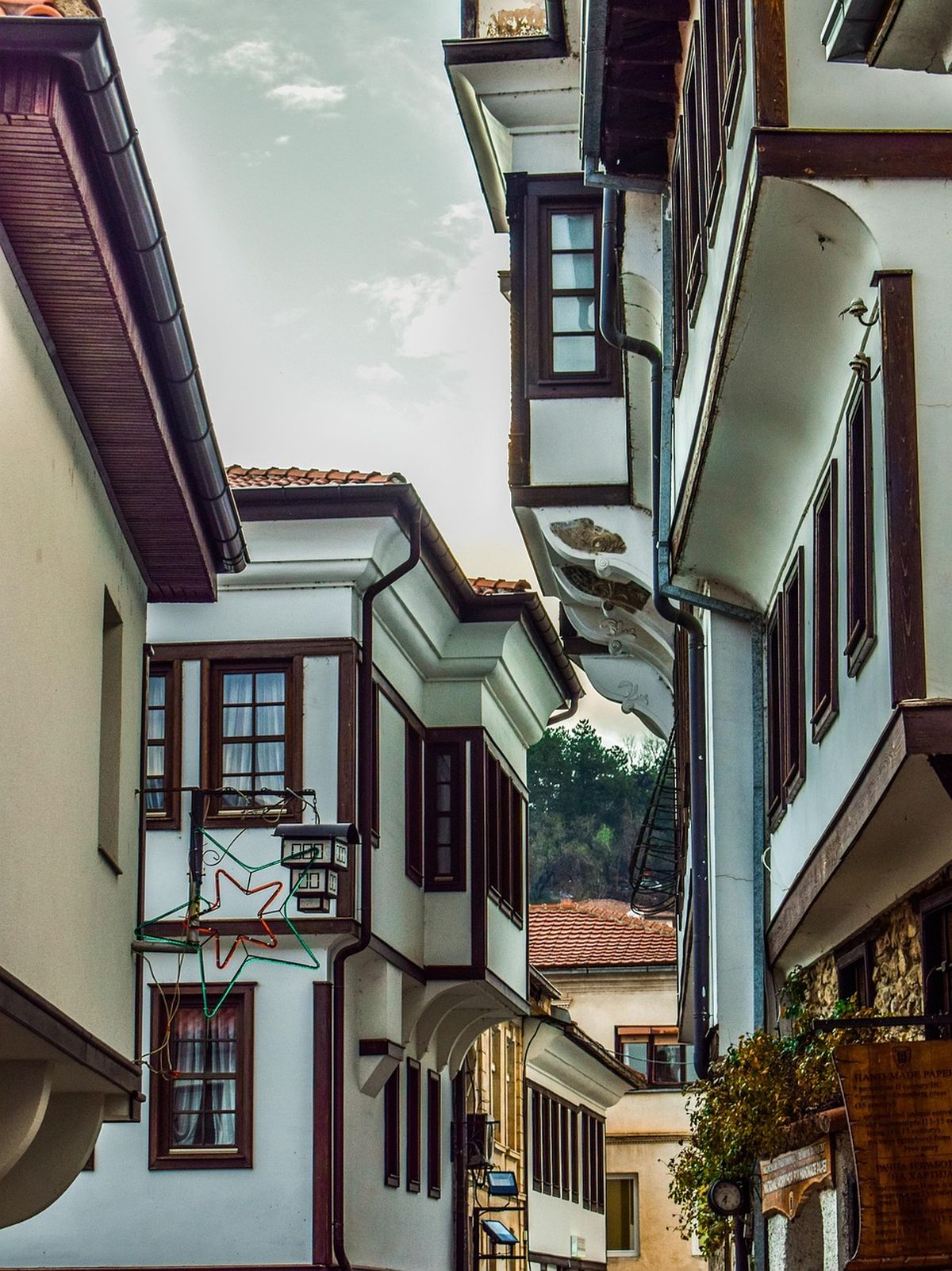 Vista de Ohrid, en Macedonia del Norte. Vista de Ohrid, en Macedonia del Norte.