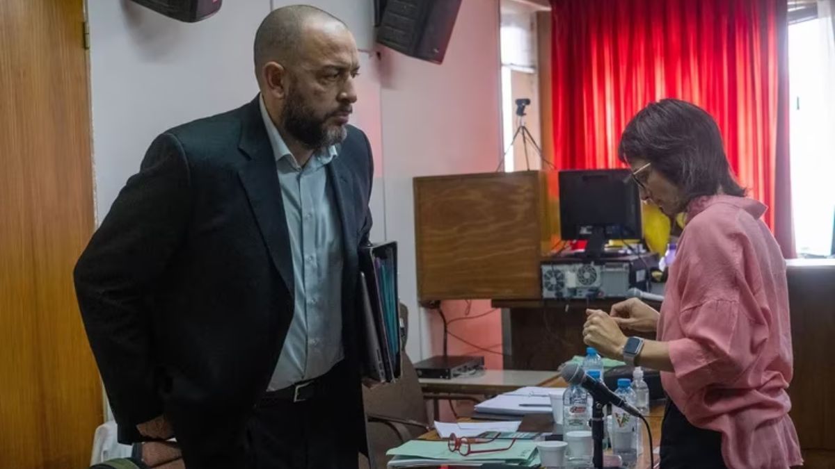 Leandro Arévalo, fiscal, y Florencia Piermarini, una de las abogadaas de la familia Pérez Montero (Foto: Télam)