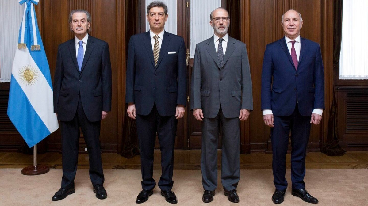 Horacio Rosatti, Juan Carlos Maqueda, Carlos Rosenkrantz y Ricardo Lorenzetti, los actuales integrantes de la Corte