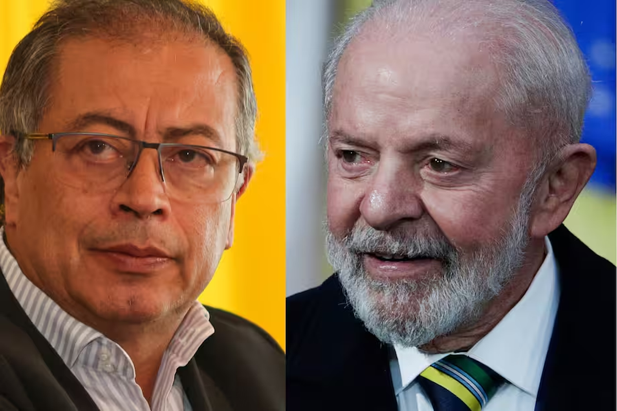 Presidente de Colombia, Gustavo Petro, y presidente de Brasil, Luiz Inácio Lula da Silva. Presidente de Colombia, Gustavo Petro, y presidente de Brasil, Luiz Inácio Lula da Silva.