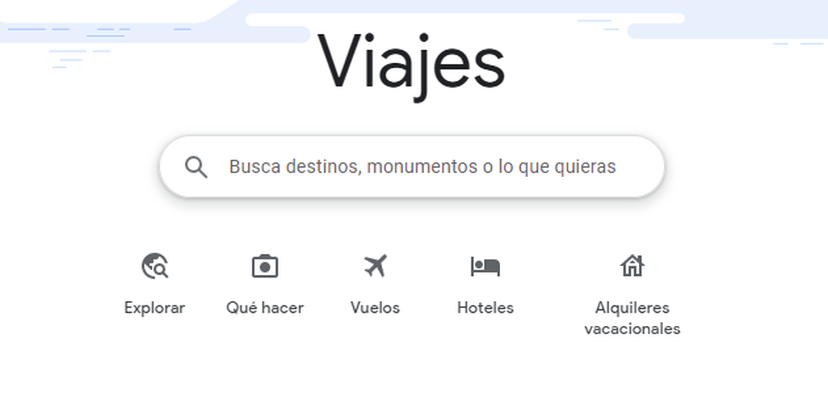 En Google Viajes hay distintas herramientas útiles para viajar.