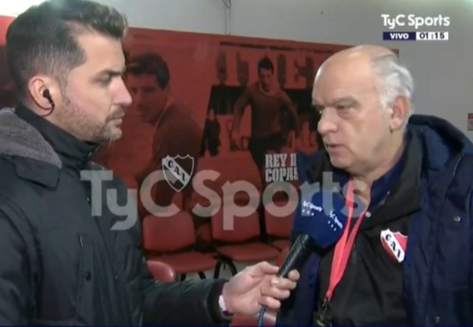 La incredulidad reflejada en el rostro de Germán Alcaín ante el testimonio de Néstor Grindetti. (Foto: Captura&nbsp;Tyc Sports).