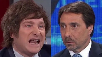 Eduardo Feinmann y Javier Milei. Eduardo Feinmann y Javier Milei.