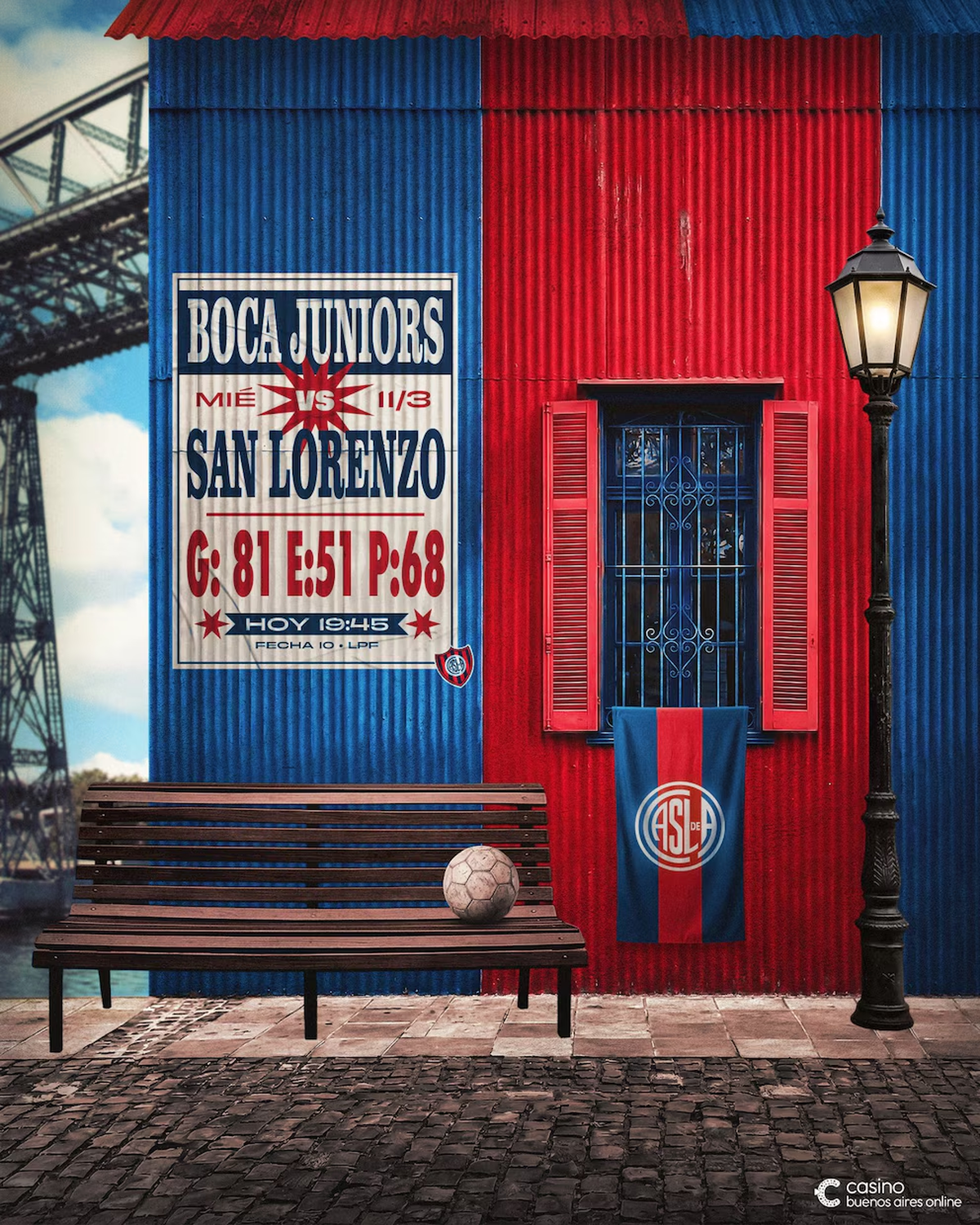 El fotomontaje que San Lorenzo publicó en sus redes sociales El fotomontaje que San Lorenzo publicó en sus redes sociales