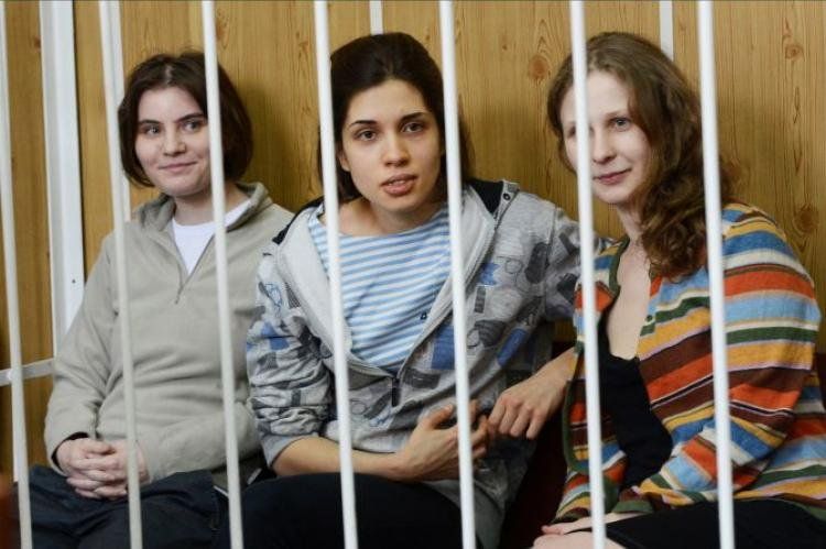 Las integrantes de Pussy Riot.