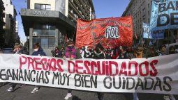 Otra jornada de marchas piqueteras con reclamos al Gobierno.