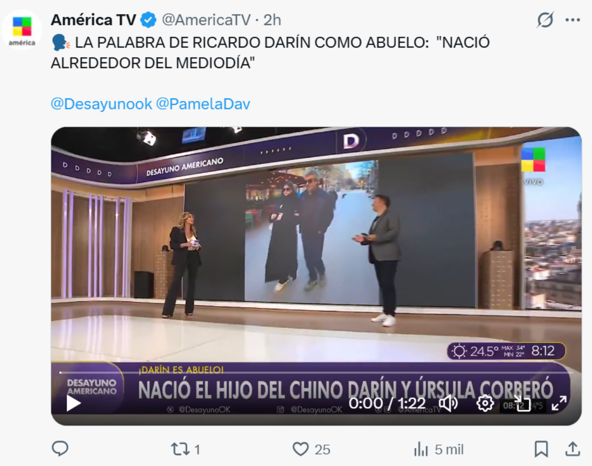 Ricardo Darín manifestó su alegría tras convertirse en abuelo. Ricardo Darín manifestó su alegría tras convertirse en abuelo.